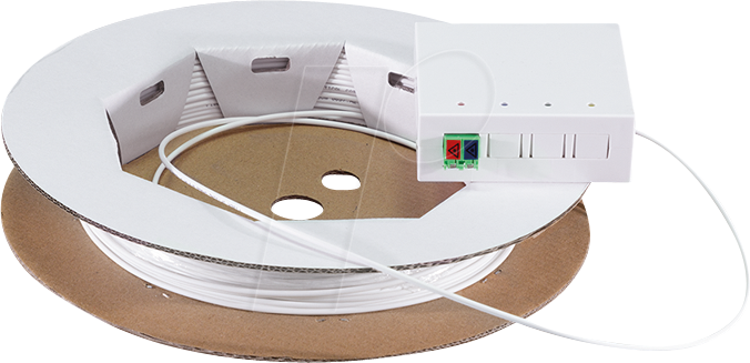 4052792071641 - LOGILINK FB2LC50 - FTTH-Anschlussbox 1x LCD APC mit 50 m Anschlusskabel