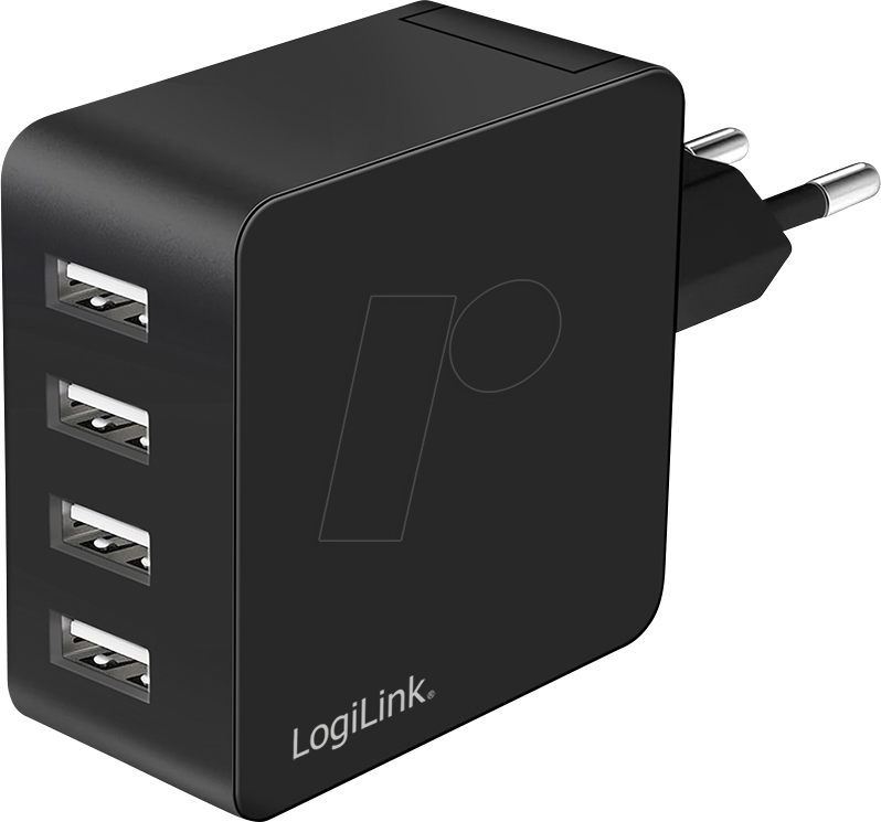 4052792074284 - LOGILINK PA0336 - USB-Ladegerät 24 W 5 V 4x USB-A schwarz