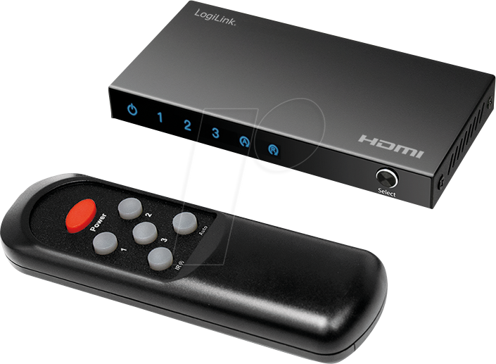 4052792074796 - LOGILINK HD0062 - HDMI-Switch 3x1-Port 4K 60 Hz HDR