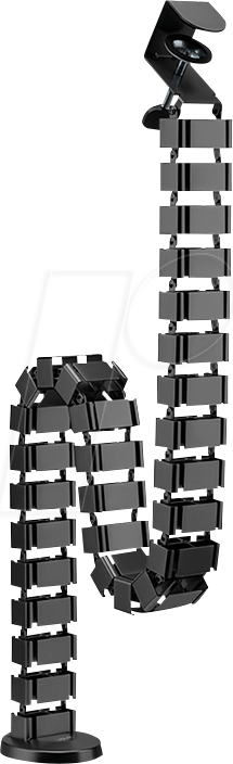 4052792074819 - LOGILINK KAB0092 - Schreibtisch-Kabelführung flexibel 30 Gelenke schwarz