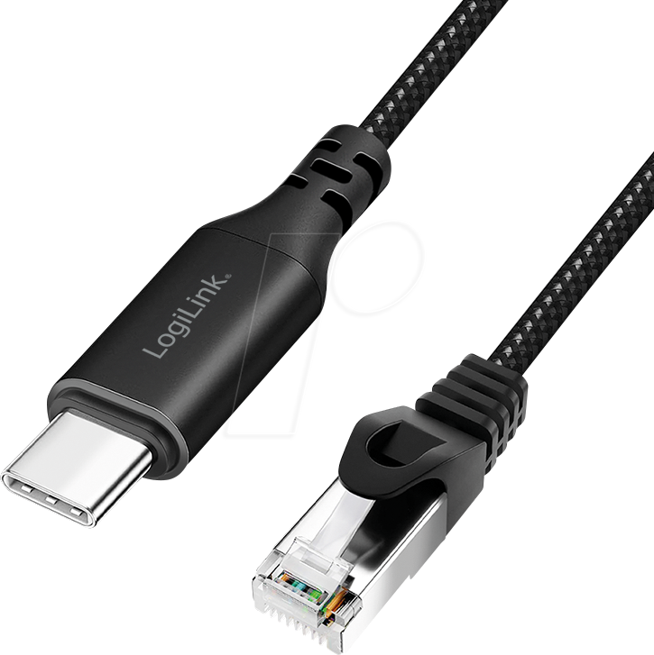 4052792075229 - LOGILINK CU0410 - Netzwerkadapter Kabel USB 32 Typ-C Gigabit Ethernet 1 m