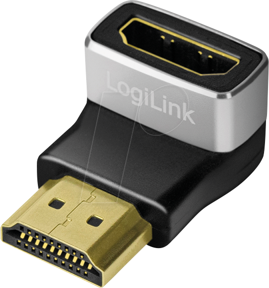 4052792075663 - LOGILINK AH0005A - Adapter HDMI A Stecker auf Buchse 90° 8K 60Hz