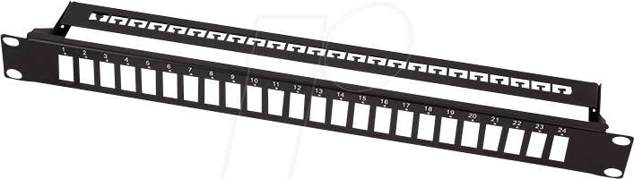 4052792076196 - LOGILINK FB0003B - 19 LWL-Panel für 24x SC Duplex   LC Quad Kupplungen