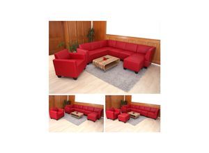 4052826123704 - Couch-Garnitur Moncalieri 6-1-1 ~ rot