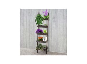 4052826150212 - Regal Standregal Pflanzregal Blumenständer 169x43x32cm Shabby-Look Shabby-Chic Vintage ~ braun