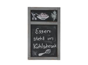 4052826181940 - Werbetafel MCW-C51 Wandtafel Kreidetafel 55x34x2cm Holz Shabby-Look Vintage ~ grau 4052826181940 - Werbetafel MCW-C51 Wandtafel Kreidetafel 55x34x2cm Holz Shabby-Look Vintage ~ grau