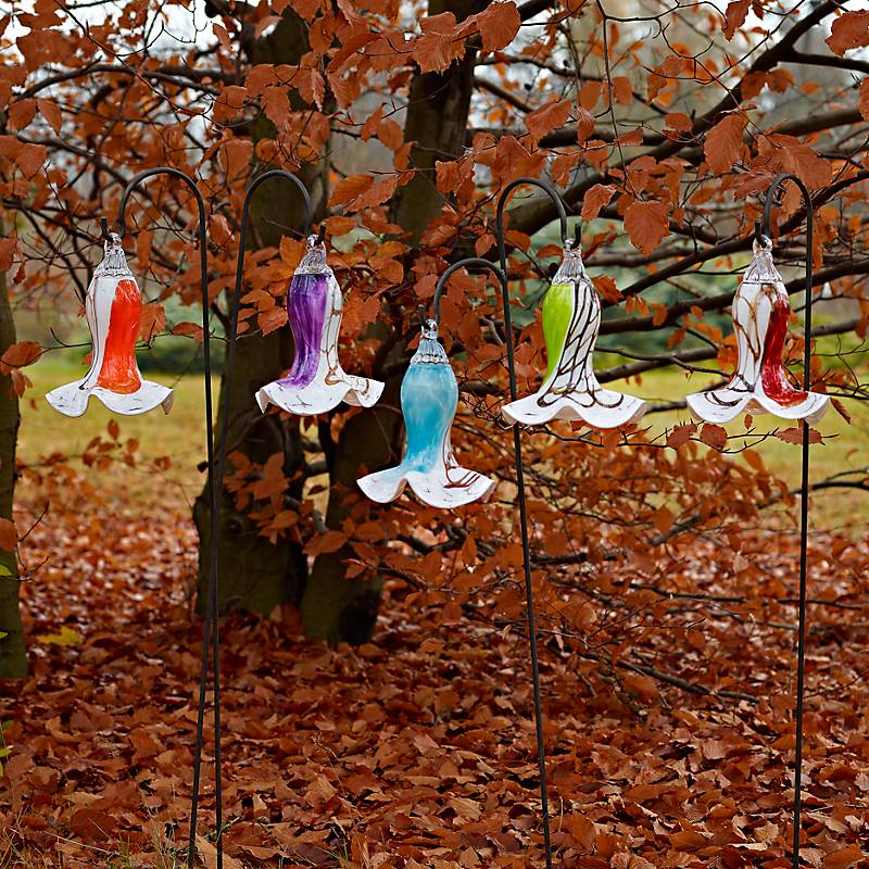 4052884009972 - Glockenblüte Punto hängend Gartenflair 27cm mit Stab Grün