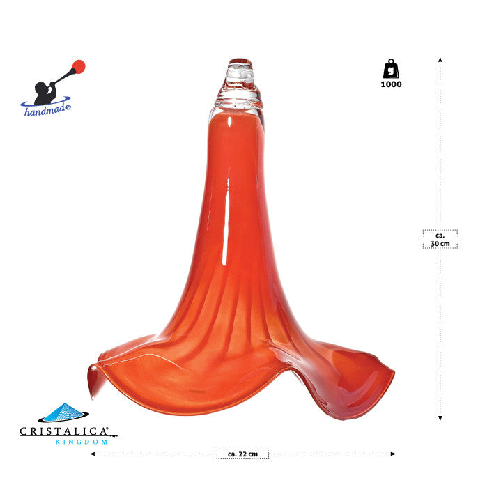 4052884010152 - Trompetenblüte hängend groß Gartenflair 30 cm inkl Stab Gelb