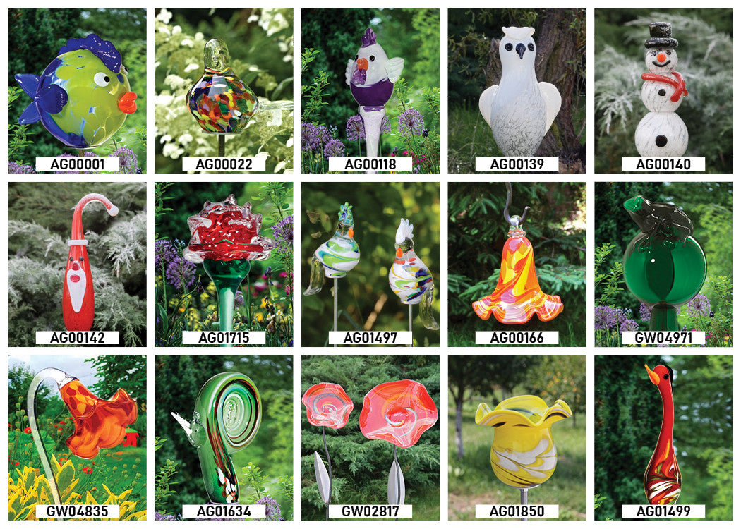 4052884029154 - Blüte Gartenflair 35 cm rot inkl Stab