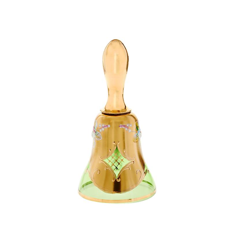 4052884035049 - Glocke Green Queen 16 cm Grün Gold aus Glas