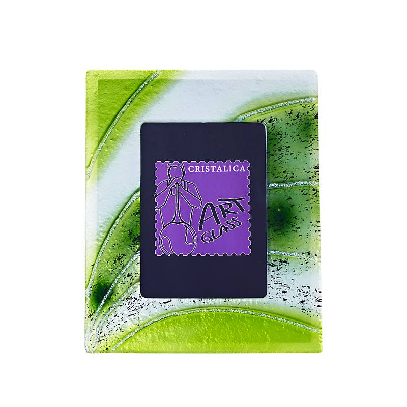 4052884036190 - Bilderrahmen Fotorahmen Photo Frame Format 13x18cm Deko Fusingglas grün Handmade