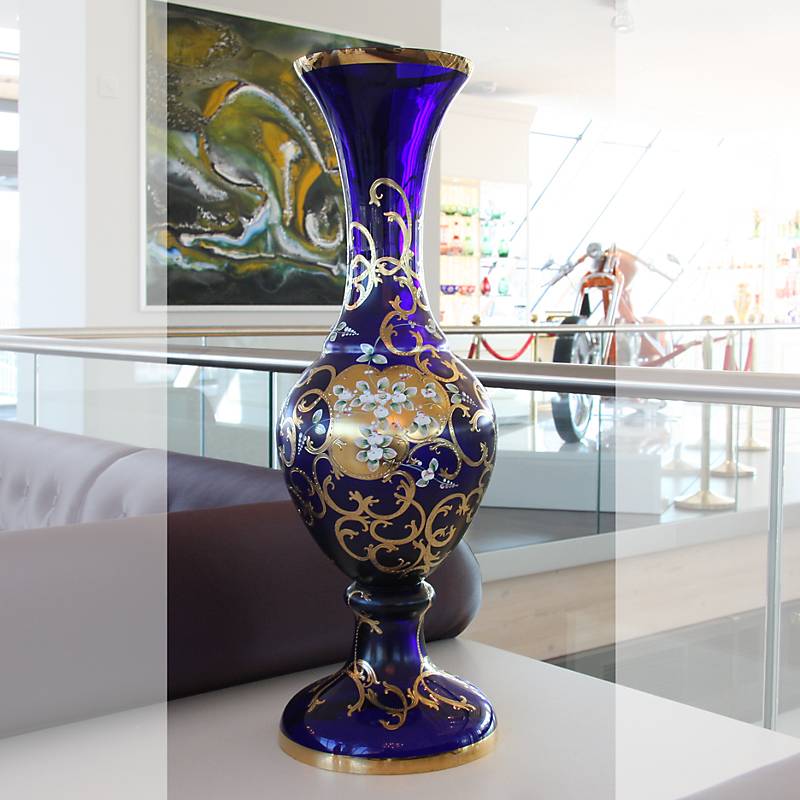 4052884040647 - Bodenvase Art Queen 905 cm Glas blau 4052884040647 - Bodenvase Art Queen 905 cm Glas blau
