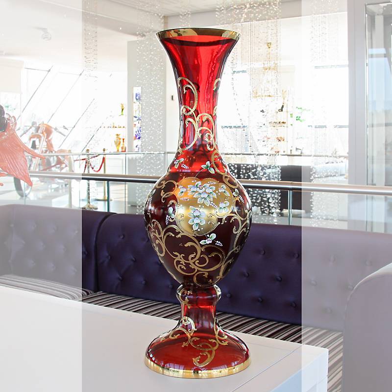 4052884040654 - Bodenvase Art Queen 905 cm Glas rot