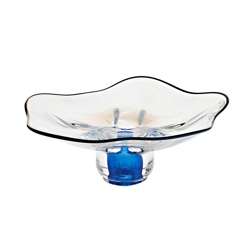 4052884044614 - Schale mit blauem Fuss Stiller (30cm) 4052884044614 - Schale mit blauem Fuss Stiller (30cm)