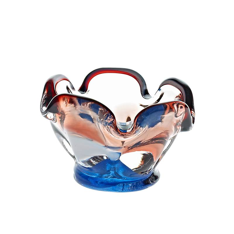 4052884045567 - Teelichthalter mit blauem Fuss Stiller (9cm)