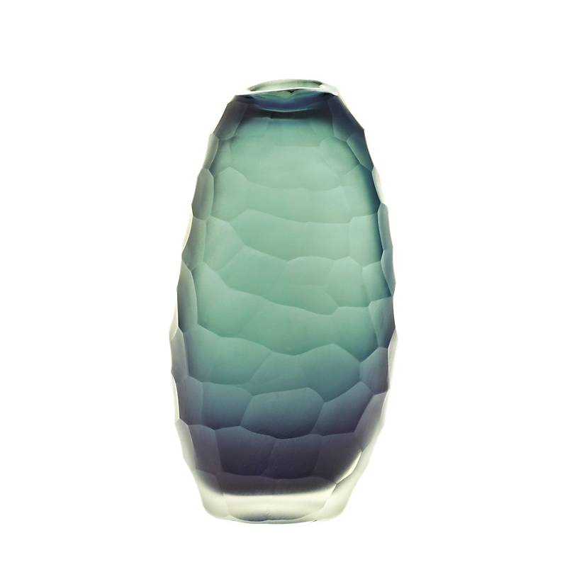 4052884046588 - Blütenvase Mini Blumen Tischvase Dekoration Moonlight Höhe 18cm grau Handmade