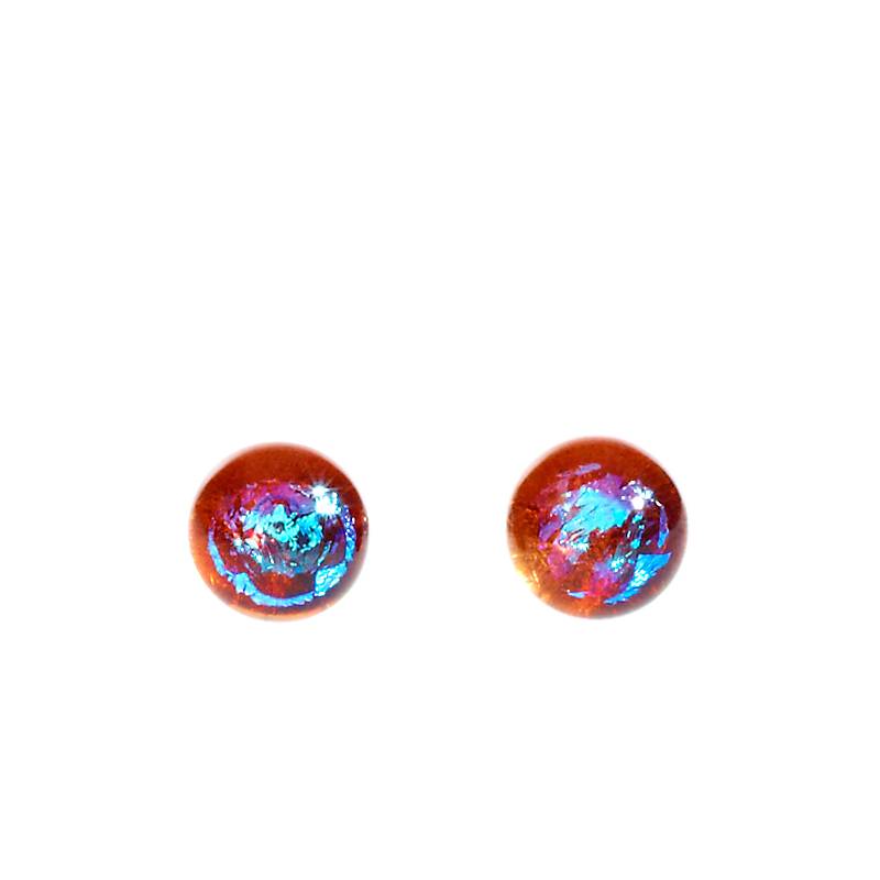 4052884054002 - Ohrstecker Glasperle Fusing Gem orange