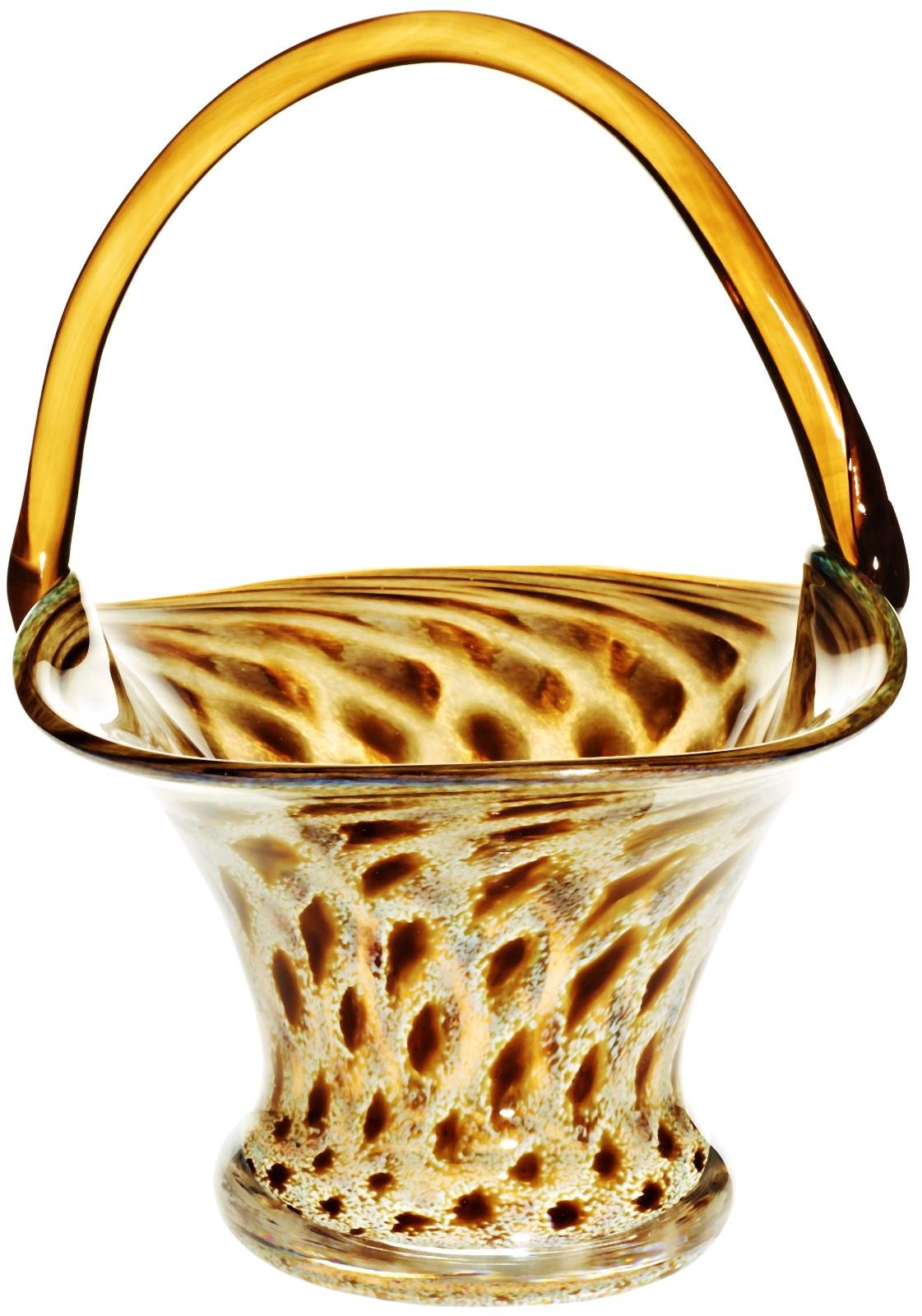 4052884055290 - Glaskörbchen Pavel 23cm braun