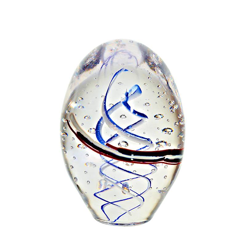 4052884055535 - Briefbeschwerer Ei Stiller (12cm) schwarz rot weiß gelb grün