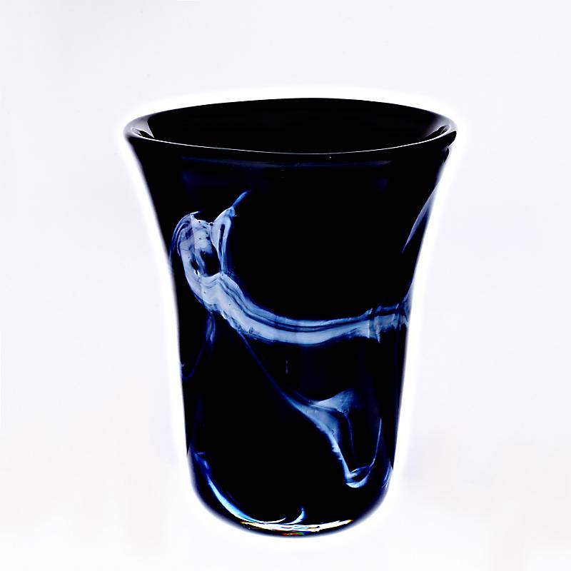 4052884056112 - Vase schwarz weiß Pavel (18cm) innen schwarz 4052884056112 - Vase schwarz weiß Pavel (18cm) innen schwarz