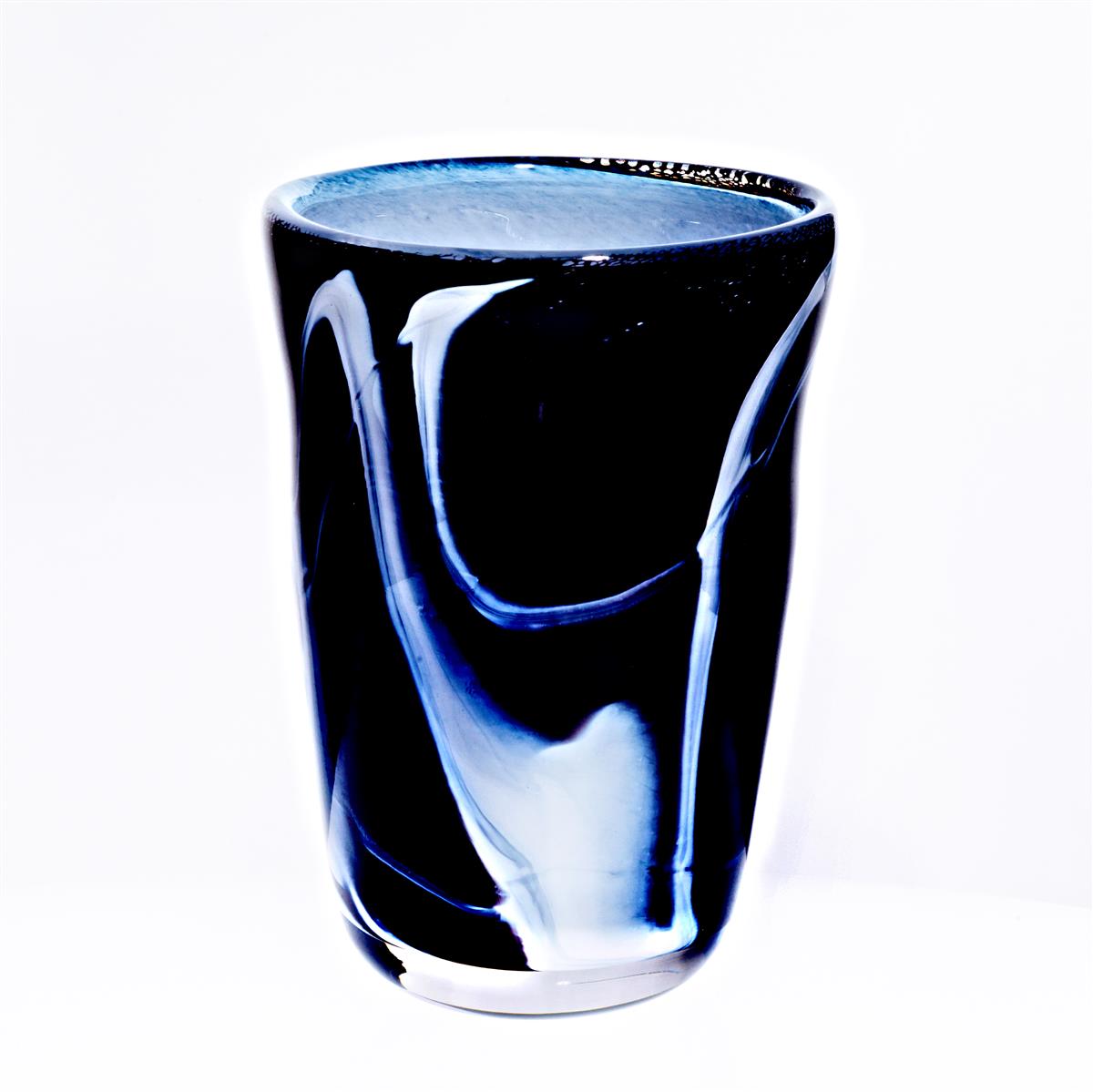 4052884056129 - Vase schwarz weiß Pavel (18cm) innen weiß 4052884056129 - Vase schwarz weiß Pavel (18cm) innen weiß