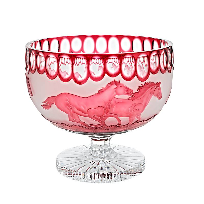 4052884057935 - Schale mit Fuß handgeschliffen rot King (29cm)