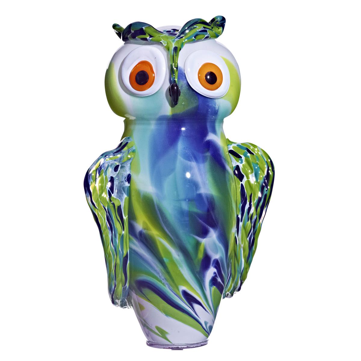 4052884076004 - Eule Gartenflair 24 cm inkl Stab lila