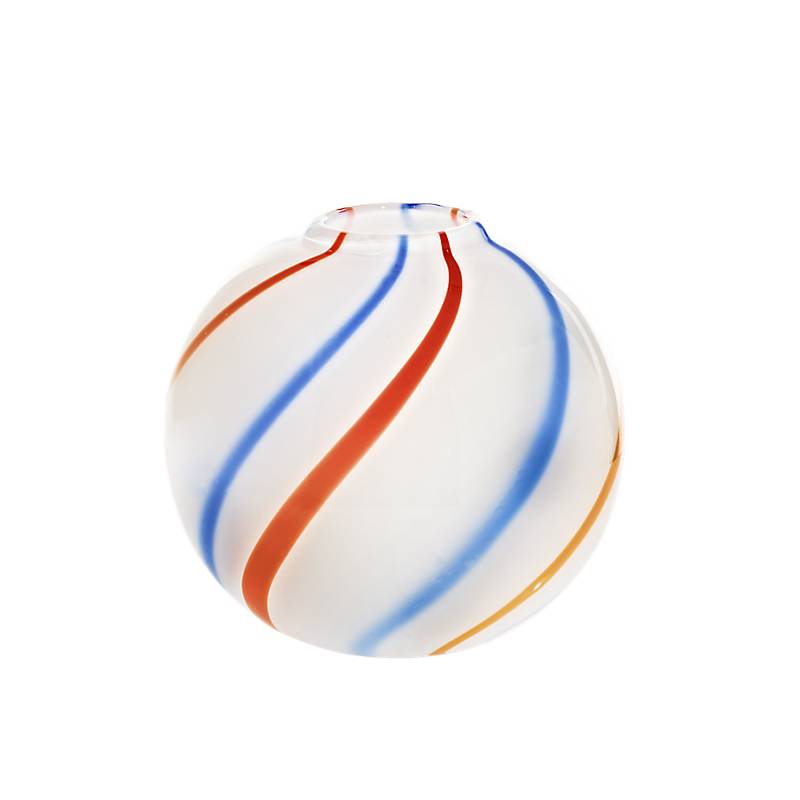 4052884108194 - Kugelvase VIP Pavel (22cm) weiß rosa blau