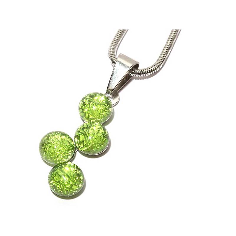 4052884662320 - Halskette Glasperle Fusing grün (45cm)