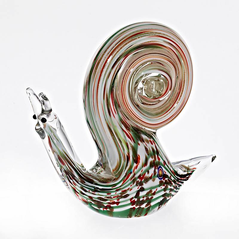 4052884714074 - Glasfigur Schnecke Gery bunt Muranoglas 18cm
