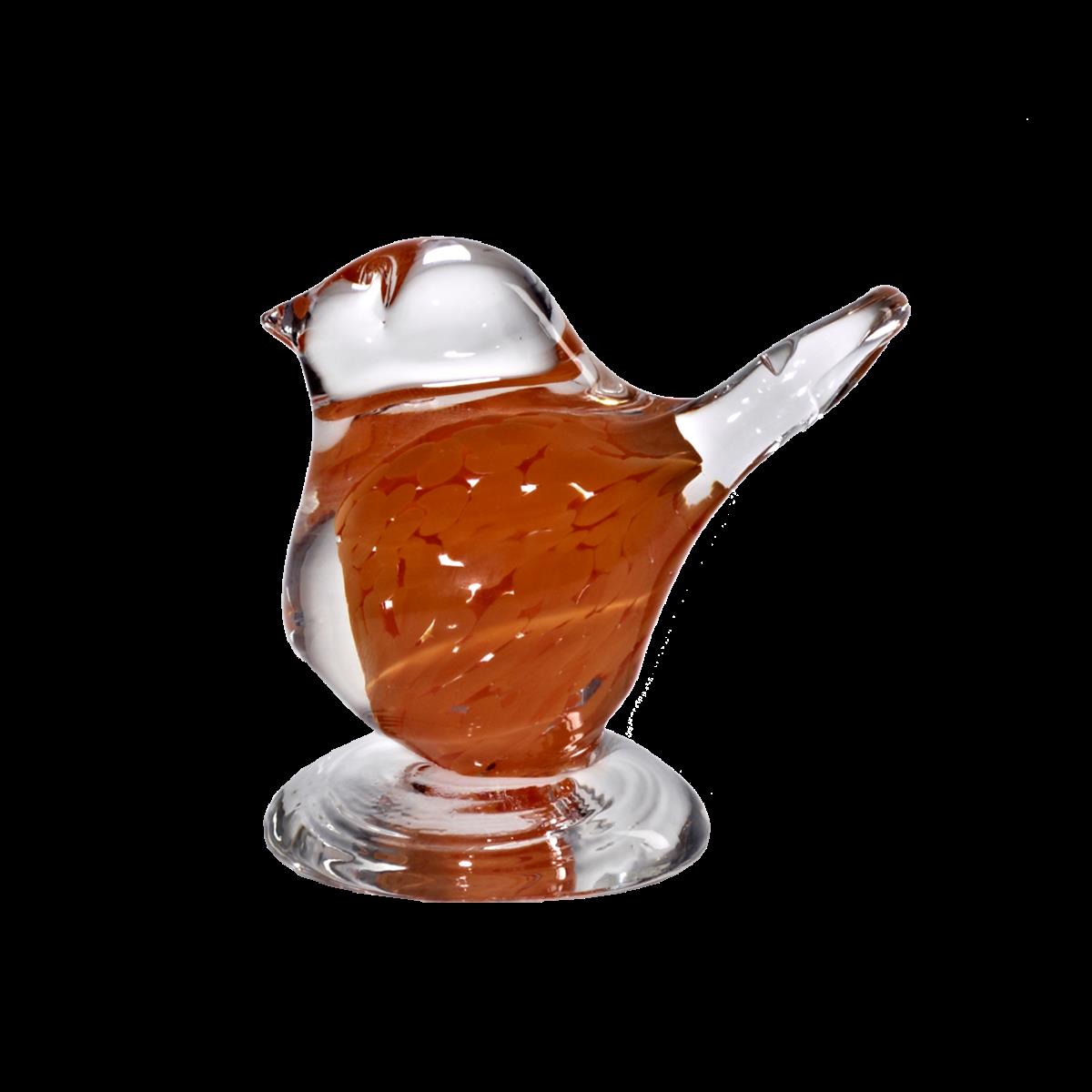 4052884817195 - Glasfigur Spatz (8cm) orange