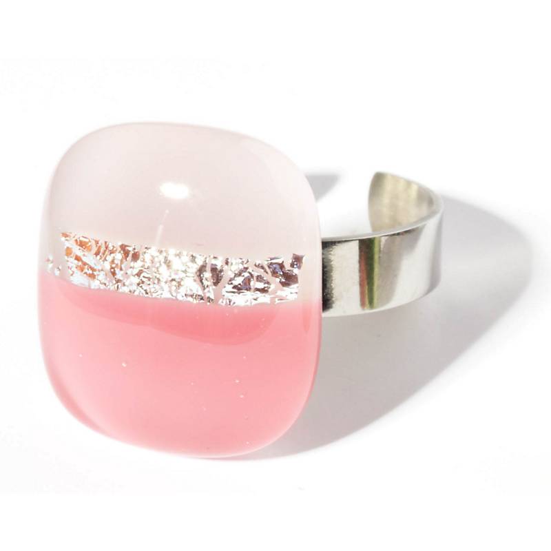 4052884929522 - Ring mit Glasstein Fresh Opal rosa