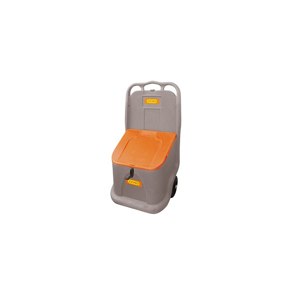 4052886315699 - Go-Box Streugutbehälter 750 l grau orange 590 x 440 x 1070 cm 4052886315699 CEMO