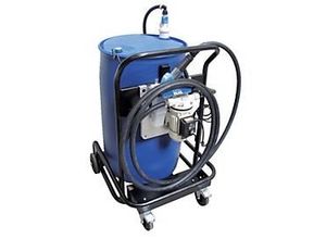 4052886325094 - Fahrbare Tankanlage für Fässer Bluetroll Mobil Cematic Blue Pumpensystem BASIC AZV für IBC mit Fahrgestell Automatik-Zapfventil 30l min