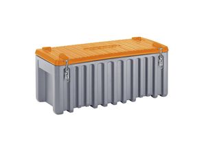 4052886328385 - Transport- und Pritschenbox CEMbox 250 Polyethylen 250 l L 1200 x B 600 x H 540 mm stapelbar grau orange 4052886328385 - Transport- und Pritschenbox CEMbox 250 Polyethylen 250 l L 1200 x B 600 x H 540 mm stapelbar grau orange