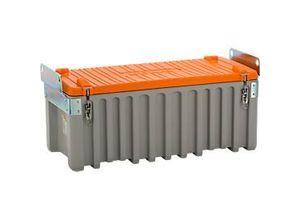 4052886328392 - Transport- und Pritschenbox CEMbox 250 Polyethylen 250 l L 1240 x B 600 x H 570 mm stapelbar kranbar grau orange 4052886328392 - Transport- und Pritschenbox CEMbox 250 Polyethylen 250 l L 1240 x B 600 x H 570 mm stapelbar kranbar grau orange