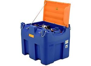 4052886368084 - Mobile Tankstelle Blue-Mobil EASY mit Membranpumpe CEMATIC BLUE 12 V 980 l Tank für AdBlue® Kranösen Klappdeckel B 1720 x T 1070 x H 1120 mm