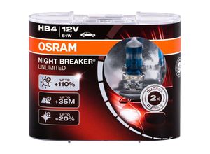 4052899030817 - OSRAM 9006NBU Halogen Leuchtmittel Night Breaker Unlimited HB4 51 W 12 V