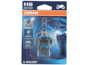 4052899412484 - 64212XR-01B x-racer H8 Halogen Motorrad-Scheinwerferlampe Einzelblister (1 Stück) - Osram