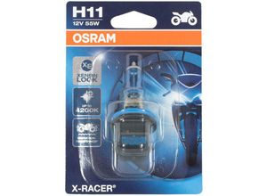 4052899412507 - 64211XR-01B x-racer H11 Halogen Motorrad-Scheinwerferlampe Einzelblister (1 Stück) - Osram