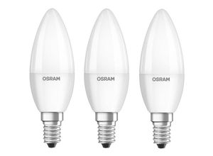 4052899972490 - LED-Kerzenbirnen 57W Form E14 Warmes Licht 2700K 3er-Pack - Osram