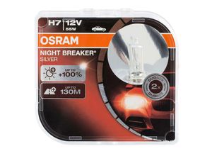 4052899992757 - Night Breaker Silver H7 64210NBS +100% mehr Licht(2 Stück) - Osram