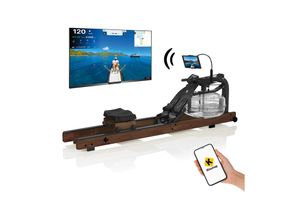 4052926081904 - FitEngine Rudergerät mit Wasserwiderstand Smart 210cm - versch Farben - Dunkelbraun