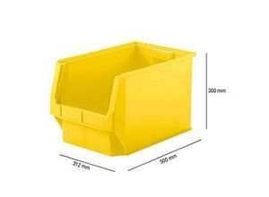 4052939528953 - Sichtlagerkasten SSI Schäfer LF 533 Polypropylen L 500 x B 312 x H 300 mm 38 l gelb