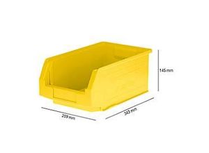 4052939531663 - Sichtlagerkasten SSI Schäfer LF 321 Polypropylen L 343 x B 209 x H 145 mm 75 l gelb