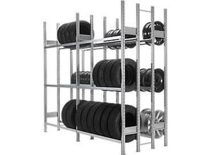 4052939607122 - Räderregal R 3000 Grundregal H 2490 x B 1283 mm 3 Traversenpaare