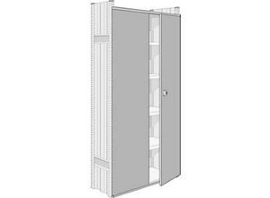4052941061684 - Zweiflügel-Tür für Steckregal-System R 3000 4000 für Feldbreite 1283 mm Höhe 2111 mm hellsilber