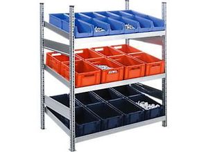 4052941106330 - Komplettregal MBR 3000 Anbaufeld 3 schräge Fachebene 1536 x 500 x 1292 mm