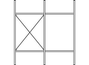4052941108693 - Komplettregal MBR 3000 Anbaufeld 5 schräge Fachebene 2278 x 400 x 1004 mm