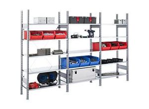 4052941624070 - Steckregal FBR 2200 Komplettregal 208 m 1 Grund- und 2 Anbaufelder incl 15 Böden